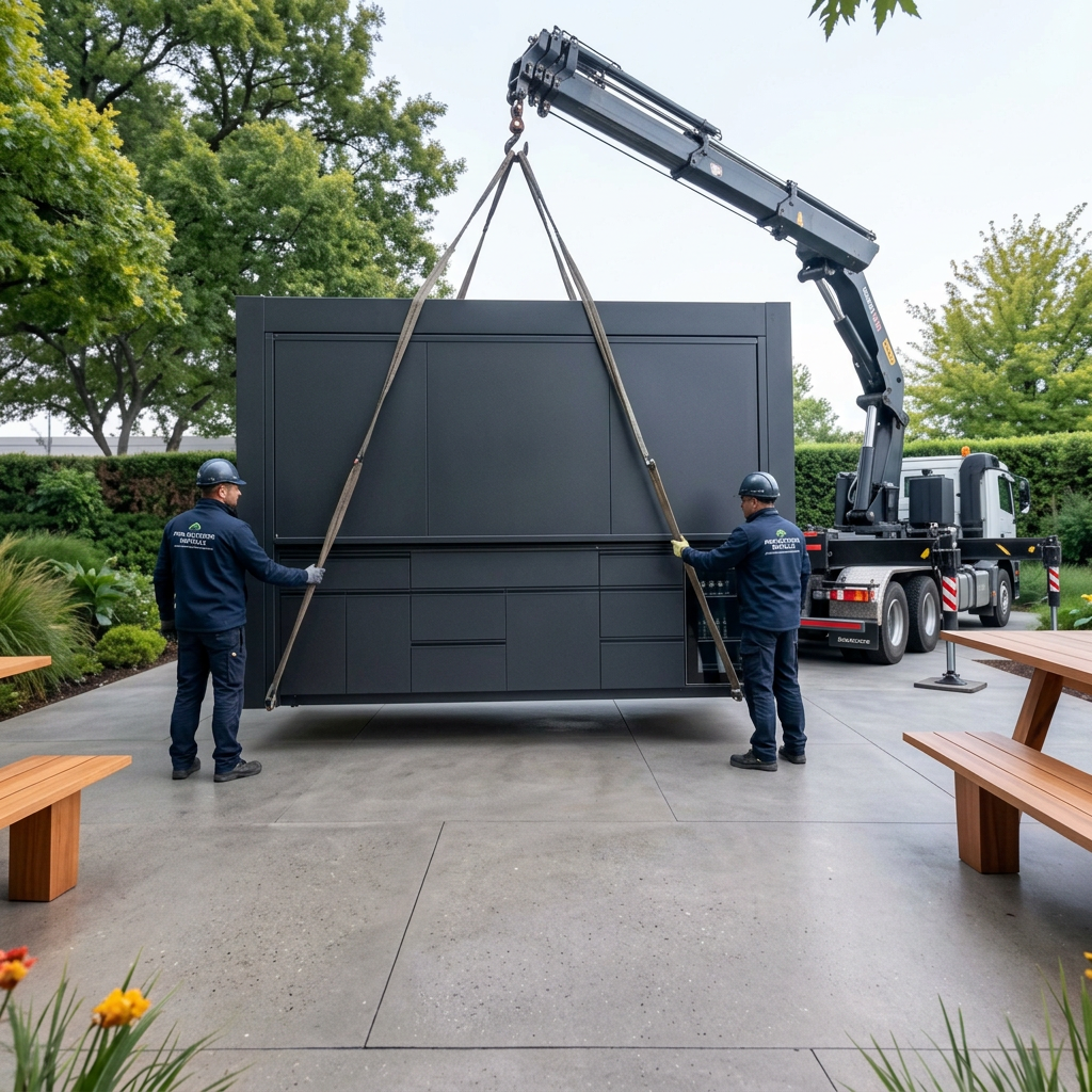 A-Ultra — pose au camion-grue
